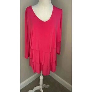Simonton‎ Says Women's Long Sleeve Tunic Top Pink Size M